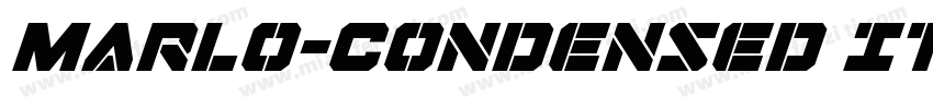 Marlo-Condensed Italic字体转换
